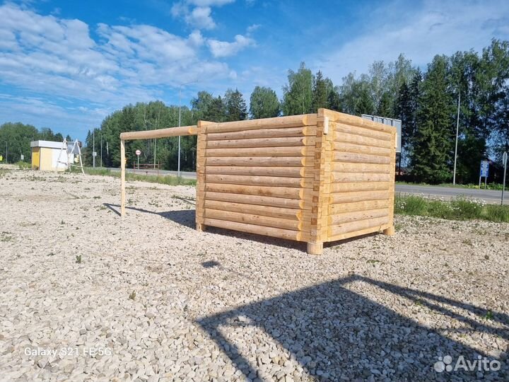 Сруб 3 на 3 + выносы