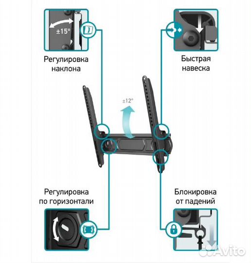 Кронштейн для LCD/LED и тв 32