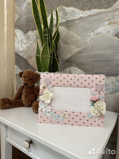 Фоторамка детская ручная работа, рамка для фото