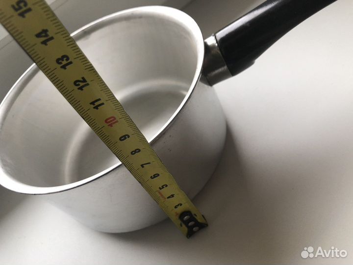 Ковш алюминиевый полированный 1,2л, из ссср.Новый