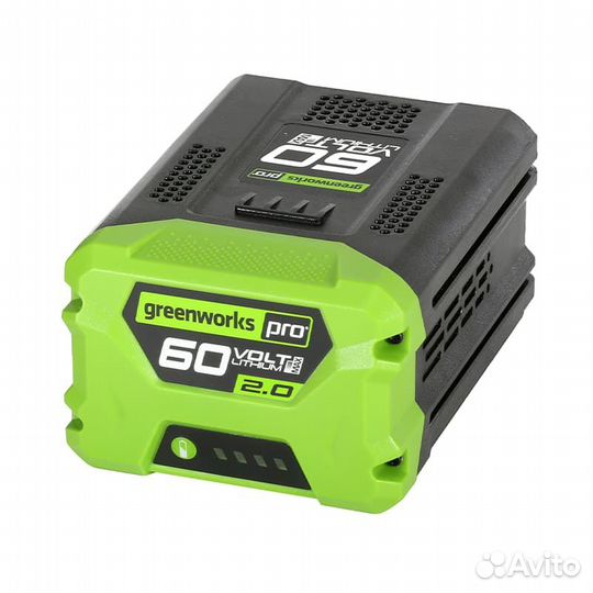 Аккумулятор Greenworks G60B2. 2918307, 60V, 2 Ач