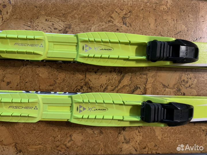 Лыжи беговые Fischer 170см с палками 110см