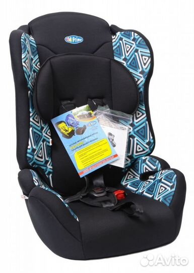 Автокресло 9-36кг Kids Prime расцветка геометрия