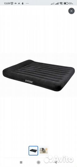 Надувной матрас intex