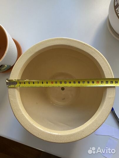 Керамические горшки для цветов б/у