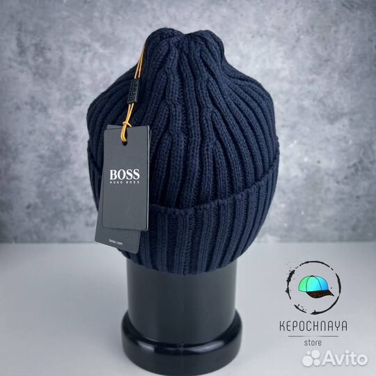 Шапка Boss Стильная крупная вязка