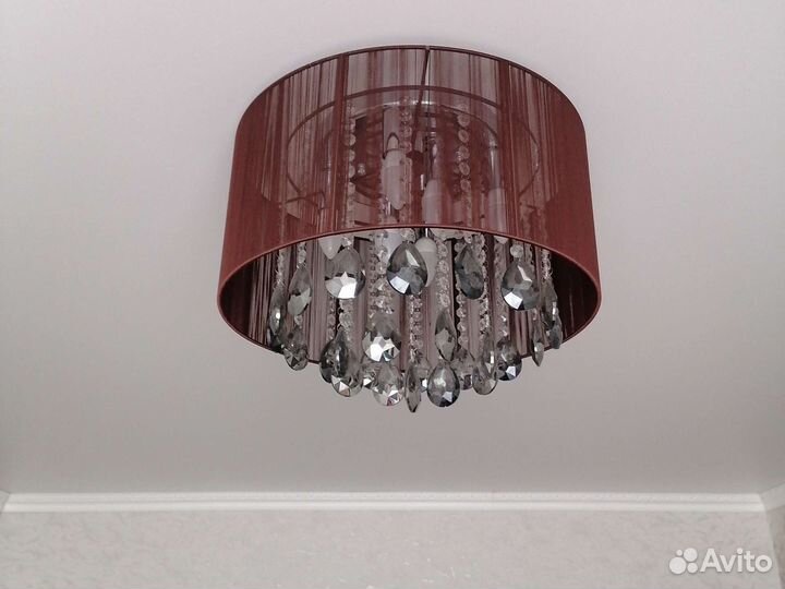 Люстра потолочная хрустальная