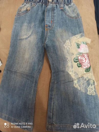 Джинсовый костюм для девочки