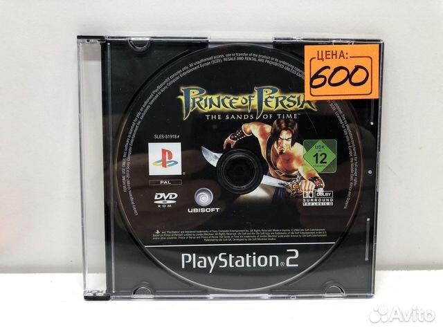 Диск Prince of Persia the sands of time на PS2
