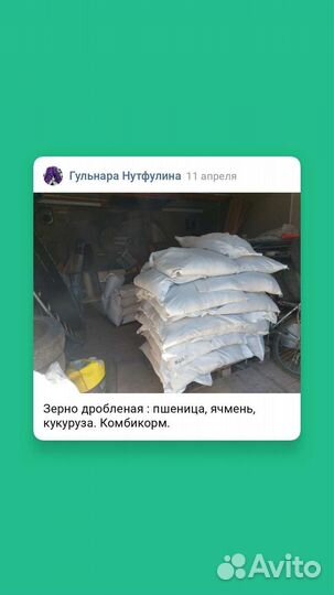 Зерно дробленое