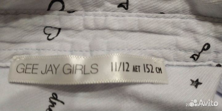 Рубашка для девочки, рост 152.Gloria Jeans