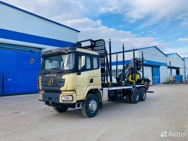 Лесовоз на базе шасси Shacman SX32586T384C,6*4
