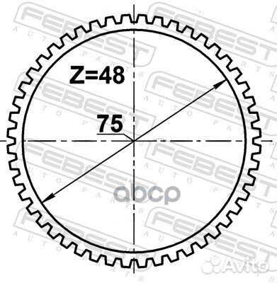 Кольцо ABS nissan terrano 14- rabsdusta48 Febest