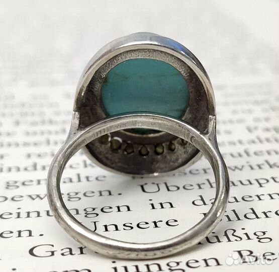 Винтажное кольцо с бирюзой