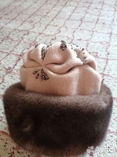 Шапка норковая женская