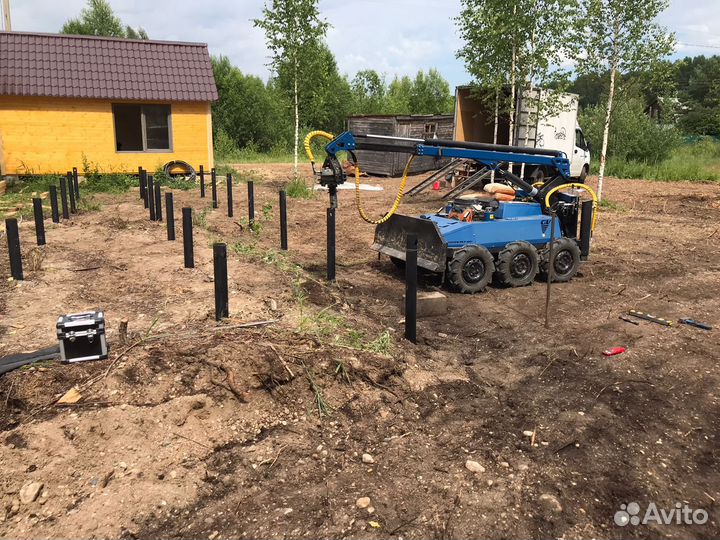 Винтовые сваи с установкой под ключ