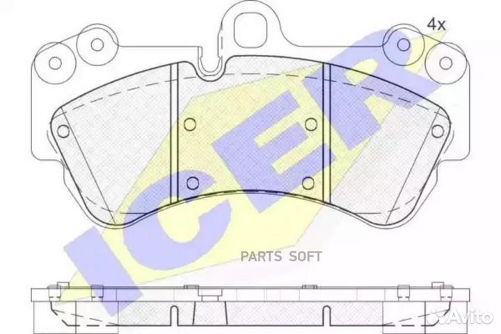 Icer 181620 Колодки торм.дисковые Touareg 17 (02)