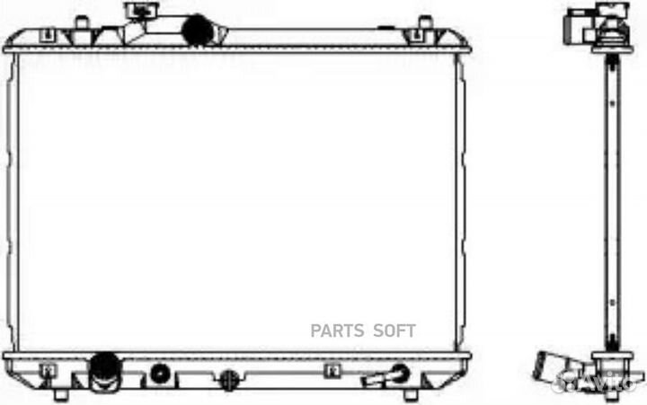 Радиатор охлаждения Сузуки Свифт 2005