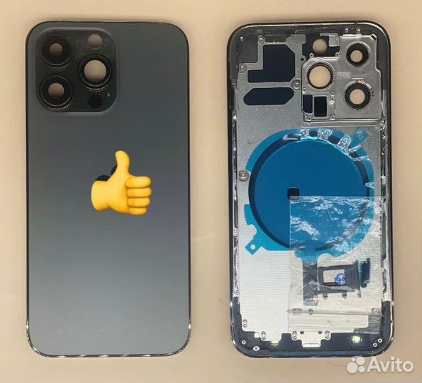 Корпус iPhone 13 Pro задняя крышка черный айфон