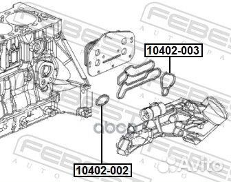 Прокладка теплообменника масляного фильтра