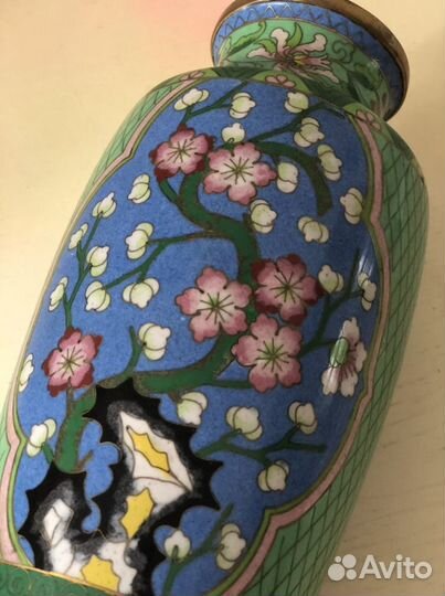 Ваза раритет Клуазоне, Китай