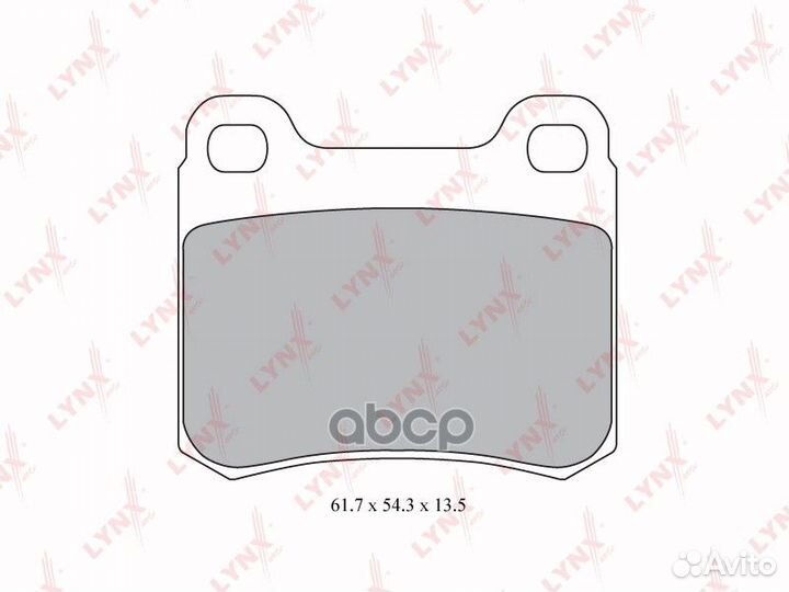 Колодки тормозные дисковые зад BD5322 lynxauto