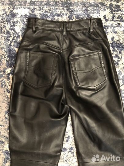Брюки кожаные