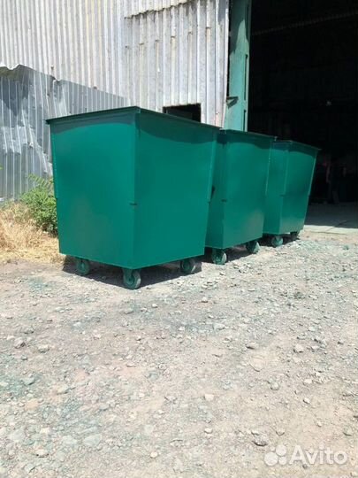 Мусорный контейнер 750Л. Зеленый