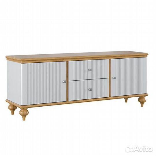 Тумба тв с ящиками белый 