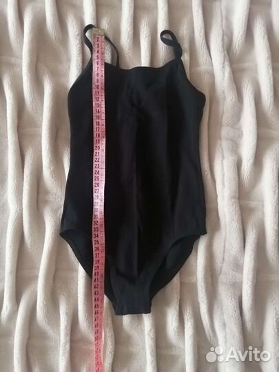 Купальник гимнастический чёрный, р-р 30