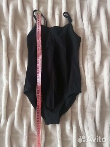 Купальник гимнастический чёрный, р-р 30