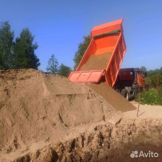 Песок речной в наличии