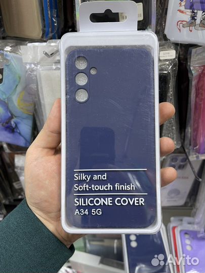 Чехлы Силикон ковер, для Samsung galaxy A34