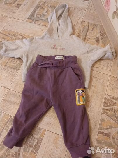 Большой пакет одежды на девочку 86