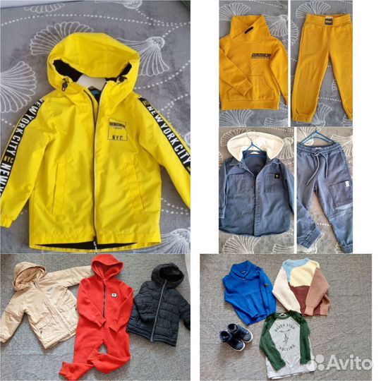 Большой пакет вещей на мальчика 104-110