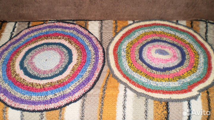 Коврик половик вязаный