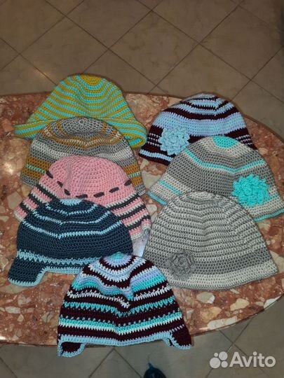 Шапка банная/сауна/баня/вязаная