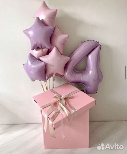 Коробка сюрприз с воздушными шарами Москва