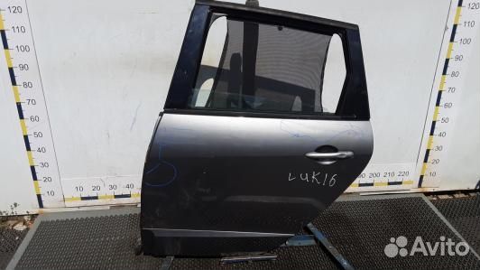 Дверь задняя левая renault scenic 3 (LUK16FG01)