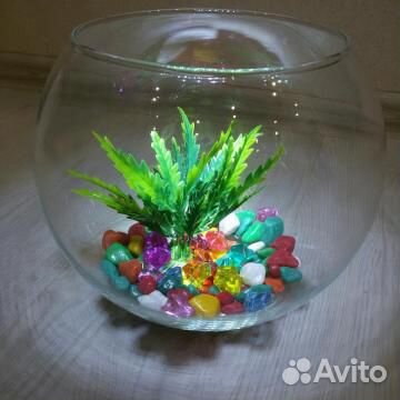 Новые аквариумы круглые, бокалы