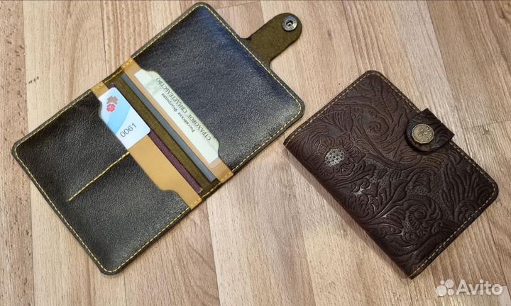 Обложка для документов. Натуральная кожа