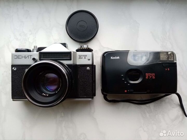 Фотоаппараты пленочные зенит - ет, Kodak star 275
