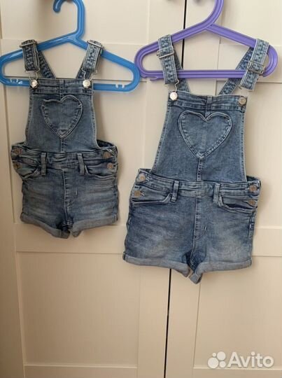 Джинсовые полукомбинезоны