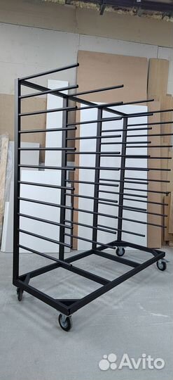 Стеллаж для сушки покрашенных деталей(передвижной)