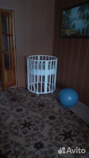 Детская кровать для новорожденных круглая
