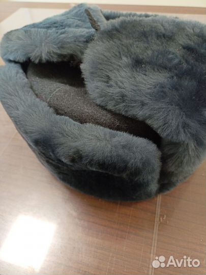 Шапка ушанка военная серая размер 62