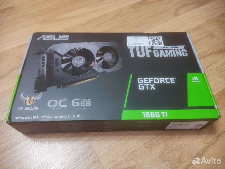 Видеокарта Asus GeForce GTX 1660 Ti 6Gb (NEW)