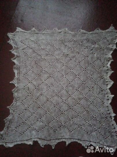 Пуховый платок паутинка