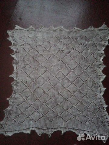 Пуховый платок паутинка