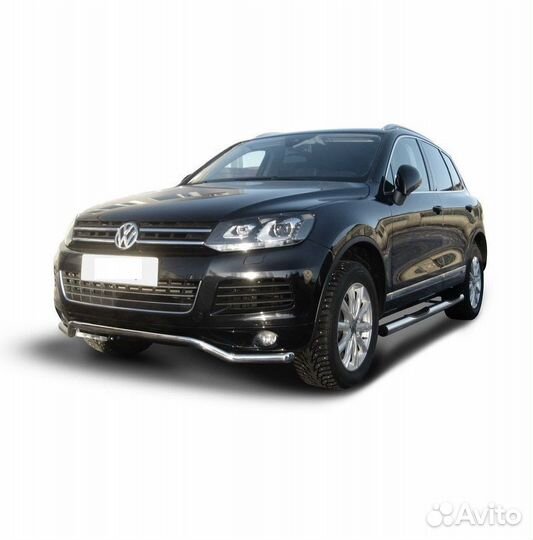 Защита порогов Volkswagen touareg (2010)